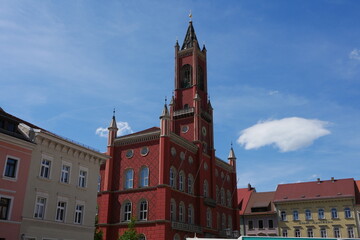Obraz premium Rathaus am Markt in Kamenz