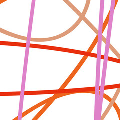 Pink red orange abstract graphic lines backdrop 