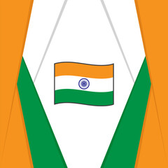 India Flag Abstract Background Design Template. India Independence Day Banner Social Media Post. India Background