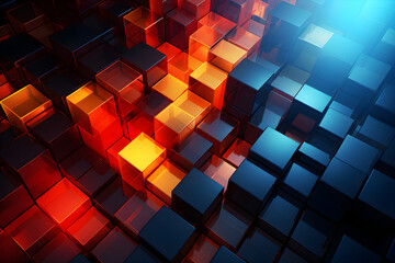 abstract background with squares