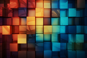 abstract background with squares