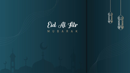 classic premium minimalist design background wallpaper for Eid al-Fitr celebration