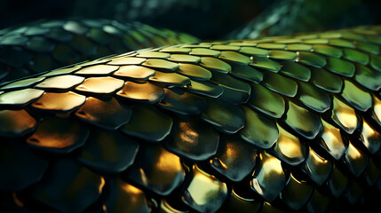 Fototapeta premium Scale texture, abstract pattern reptile skin