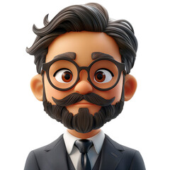 Homem de negócios avatar 3d