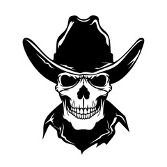 Cowboy Skull Logo Design