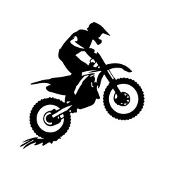 Obraz na płótnie Canvas Dirt Bike Logo Design