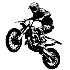 Dirt Bike Stunt Rider Logo Design