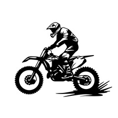 Obraz na płótnie Canvas Dirt Bike Style Logo Design