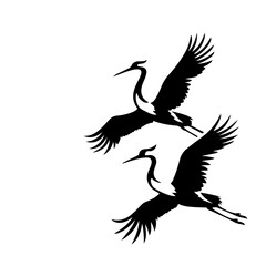 Flock Of Cranes Logo Design
