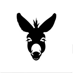 Funny Donkey Face Logo Design