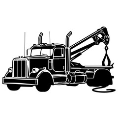 Heavy Duty Tow Truck Logo Design