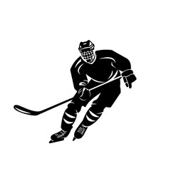 Ice Hockey Attack Logo Design