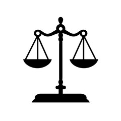 image of the scales of justice Logo Design