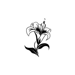 Madonna Lily Logo Design