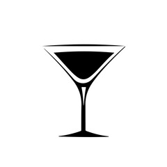 Martini Glass Logo Design