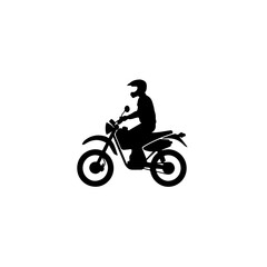 Fototapeta na wymiar Motorcycle Rider Logo Design