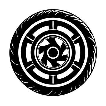 Motorcycle Wheel Logo Design