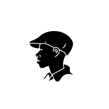 Newsboy Hat Logo Design