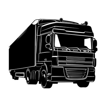 Truck European Style Logo Design