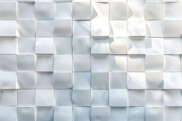 Fashionable and luxurious background material of white wall, Generative AI