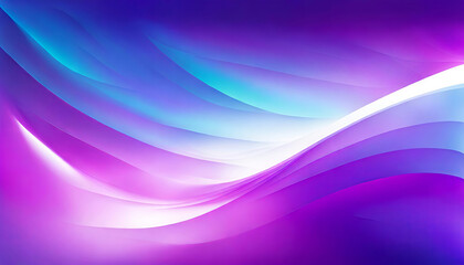 A blue and purple abstract design with lines and flowing waves and shapes. 