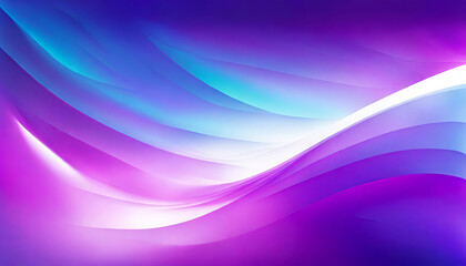 Fototapeta premium A blue and purple abstract design with lines and flowing waves and shapes. 