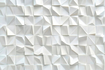 Fashionable and luxurious background material of white wall, Generative AI