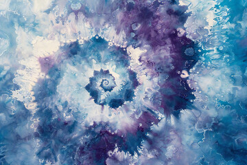 Blue and purple traditional dyed background material, Generative AI - obrazy, fototapety, plakaty