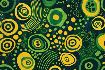 Naklejka premium fashionable african pattern background background, Generative AI