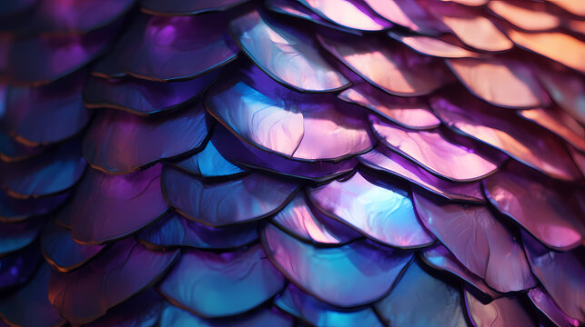 Iridescent scales texture