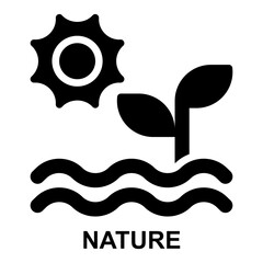nature, natural, ecology, ecosystem, environment, water expanded solid glyph icon for web mobile app presentation printing