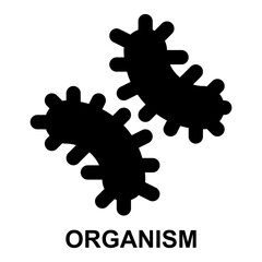 organism, micro organism, cell, bacteria, biology, life 
 expanded solid glyph icon for web mobile app presentation printing