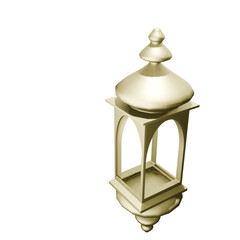 3D Islamic Lantern Illustration