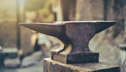 Anvil, blacksmith, old, dirty, antique, metal, iron
