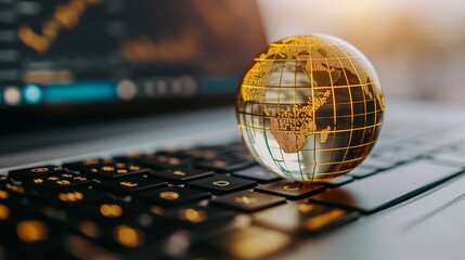 Global network connection background,world map, global business concept