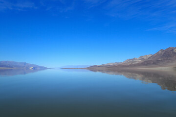 Naklejka na ściany i meble Lake Manly, Death Valley National Park, California