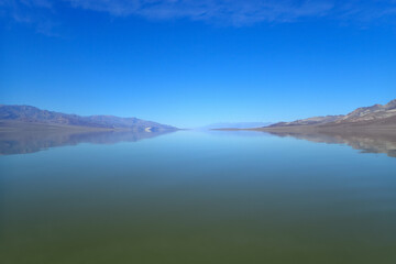 Fototapeta na wymiar Lake Manly, Death Valley National Park, California