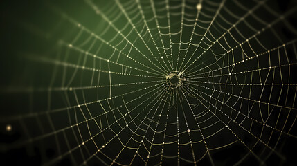 Obraz premium Close-up of spider web