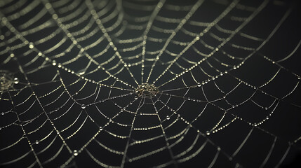 Obraz premium Close-up of spider web