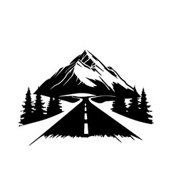 Mountain Road Vector Logo