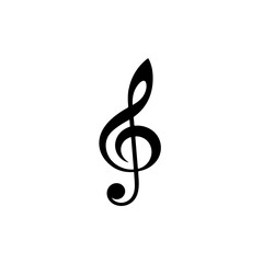 Music Notes Vector Logo - obrazy, fototapety, plakaty