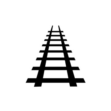 Railway Tracks Vector Logo