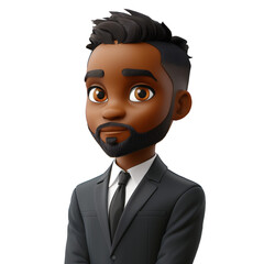 Homem de negócios avatar cartoon 3d