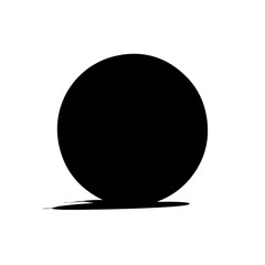 Rolling Bowling Ball Vector Logo