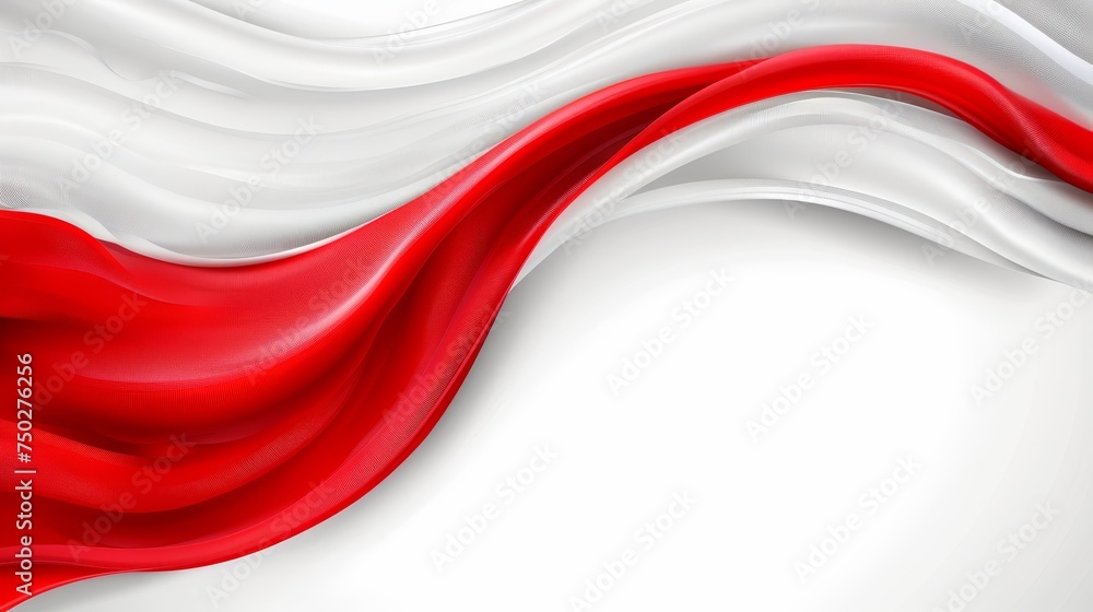 Poster sumptuous red silk fabric texture perfect for creating a delicate and elegant background design