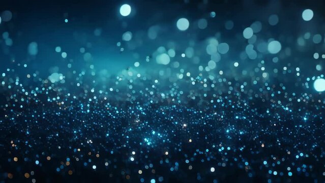 Shiny background with blue glitter