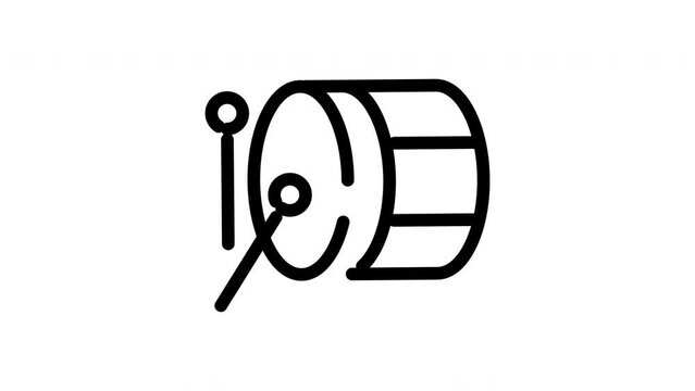Bedug animation icon with alpha channel