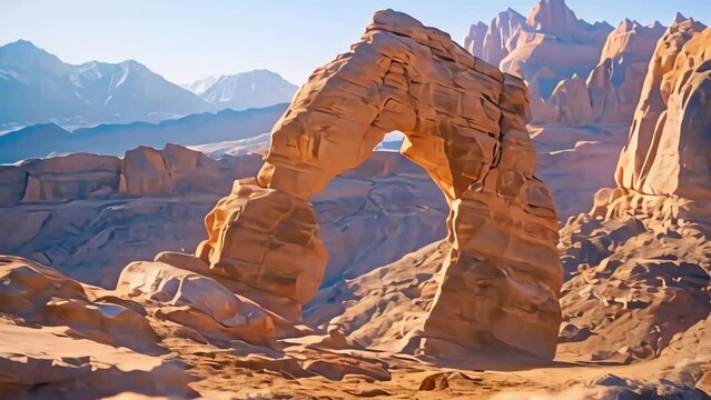 unique rock shape Footage 4k