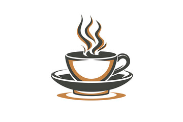 Obraz premium coffee cup icon or poster for coffee shop design 