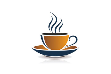 Obraz premium coffee cup icon or poster for coffee shop design 